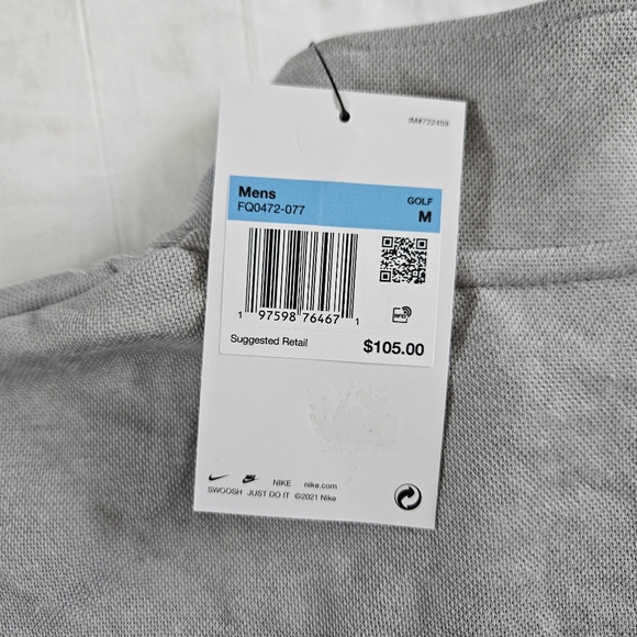 Nike Tour 1/2-Zip Golf Pull Over Grey FQ0472 077 Men's Size Medium - Picture 5 of 10